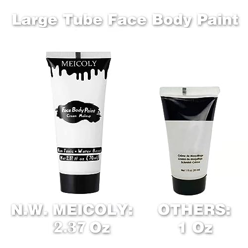 White Cream Face Body Paint for Halloween Cosplay Mime