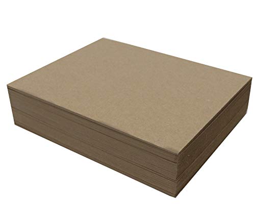 50 Chipboard Sheets | Heavy Weight Brown Kraft Cardboard