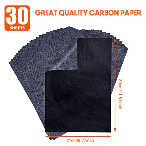 PSLER 30 Pcs Black Graphite Tracing Paper - A4