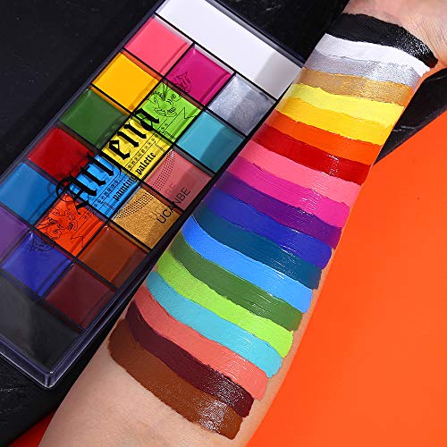 UCANBE Athena Body Paint Palette, Professional Halloween Makeup