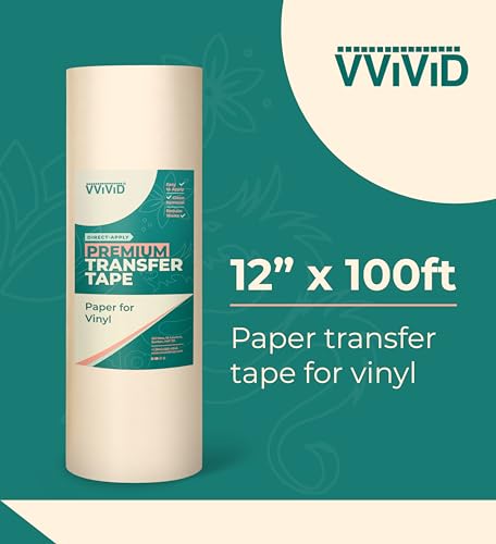 12" x 100' VViViD Transfer Tape for Crafting