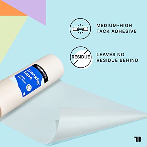 Clear Vinyl Transfer Tape for Cricut Crafts & Decals