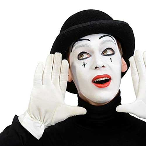 White Cream Face Body Paint for Halloween Cosplay Mime