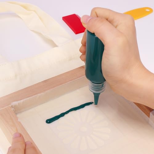 Caydo Kids Screen Printing Kit: Frame, Stencils, Paints