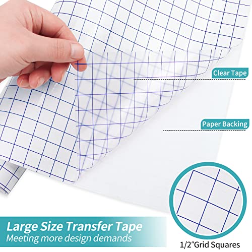 Clear Vinyl Transfer Tape Roll - 40FT Length, 12" Width