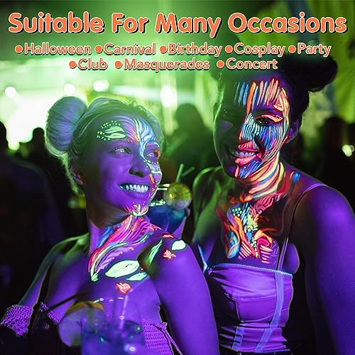 Glow in the Dark Body & Face Paint Stick Set