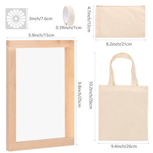 Caydo Kids Screen Printing Kit: Frame, Stencils, Paints