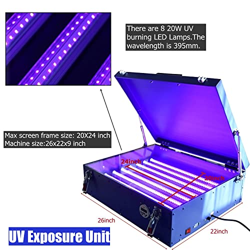 6 Color Screen Printing Kit with Rotating Press