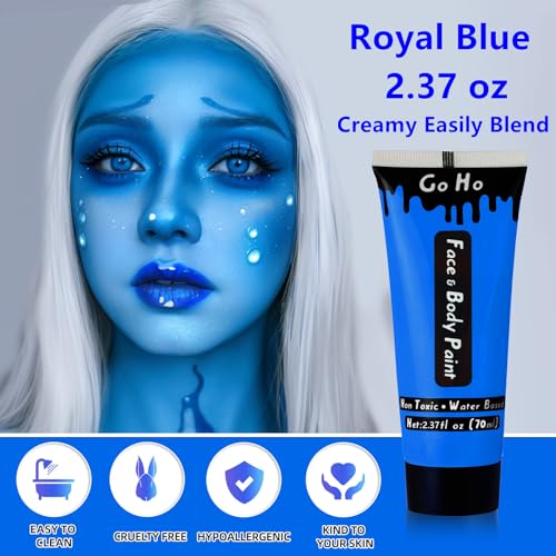Washable Blue Face and Body Paint (2.37 oz)