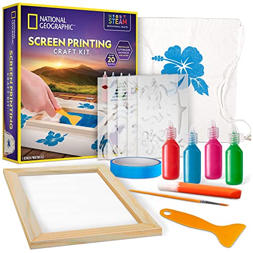 Kids Screen Printing Kit - Silk Screen Printing Set