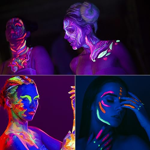 Glow in the Dark Body & Face Paint Stick Set