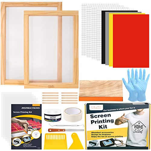 34-Piece Beginner Screen Printing Craft Vinyl Kit