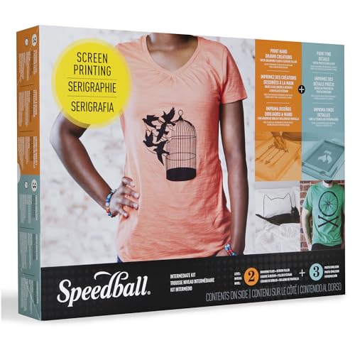 Speedball Screen Printing Kit: Screen, Squeegee, Ink