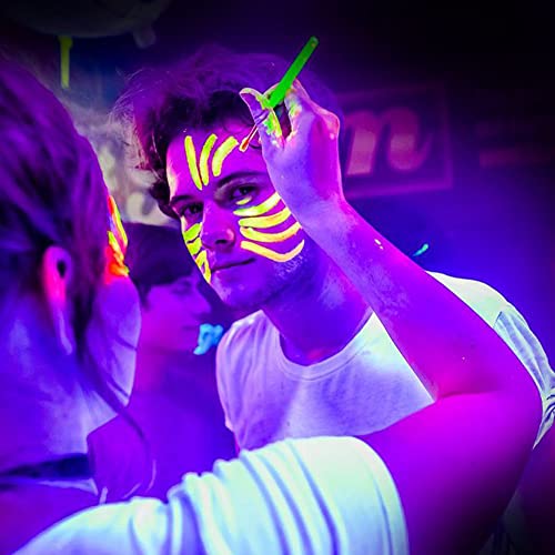 Vibrant UV Neon Face Paint Set for Artistic Party Fun