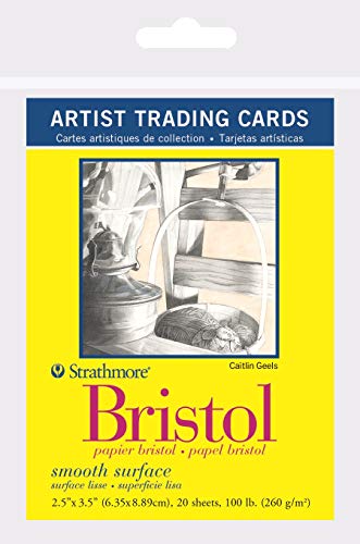 Strathmore Bristol Artist Cards, Smooth Surface, 20 Sheets