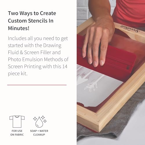 Speedball Screen Printing Kit: Screen, Squeegee, Ink