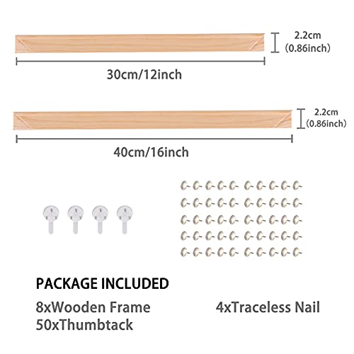 Caydo Canvas Stretcher Bars Kit, 12x16 Inch