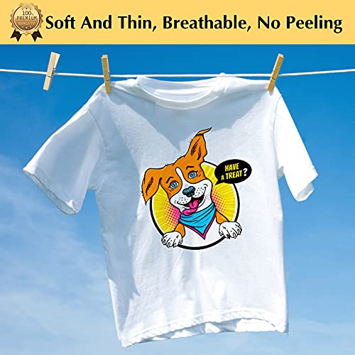 Heat Transfer Paper for Light T-Shirts - 20 Sheets