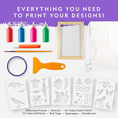 Kids Screen Printing Kit - Silk Screen Printing Set