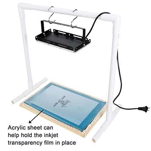 Caydo Screen Printing Kit: UV LED Exposure, Frames, Acrylic Sheet