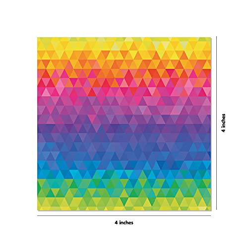 Origami Paper: 500 Rainbow Sheets, Double-Sided, 12 Patterns