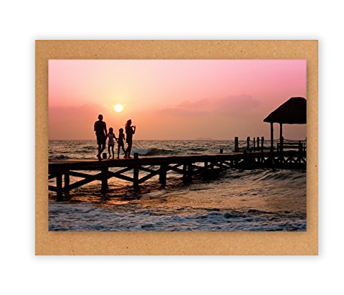 100 Chipboard Sheets - 5x7 Inch - 22pt Brown Kraft