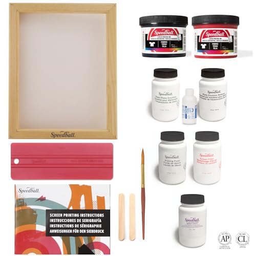 Speedball Screen Printing Kit: Screen, Squeegee, Ink