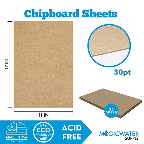 Medium Weight Chipboard Sheets - 11x17 inch