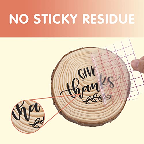 Vinyl Transfer Tape - 12" x 10 FT - Red Alignment Grid