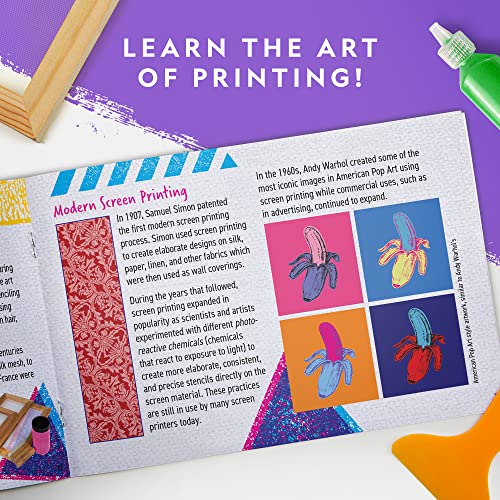 Kids Screen Printing Kit - Silk Screen Printing Set