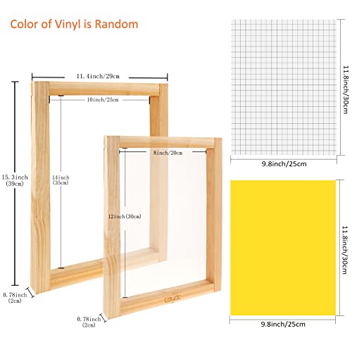 34-Piece Beginner Screen Printing Craft Vinyl Kit