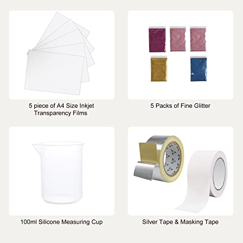 Screen Printing Kit with Frames, Glitters & Squeegees
