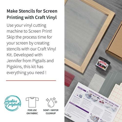 Speedball Screen Printing Craft Vinyl Kit: Print Custom T-Shirts