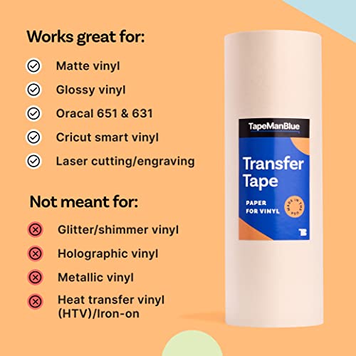 Premium 12" x 100' Transfer Tape for Vinyl