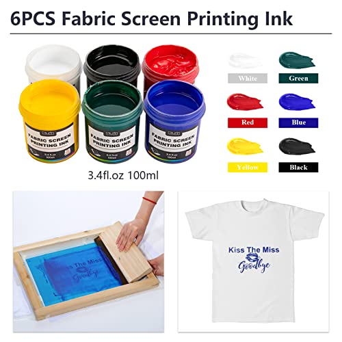 Caydo 54-Piece Screen Printing Kit with UV Exposure
