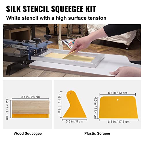 Screen Printing Kit with Frames, Glitters & Squeegees