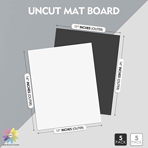 Mat Board Center, 10 Pack 11x14 Uncut Mat Backing Board