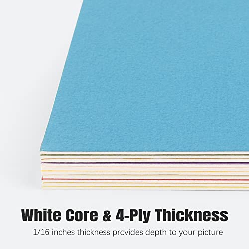 10 Pack of Assorted 5x7 Inch Picture Mat Boards