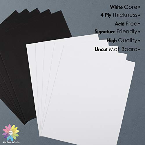 Mat Board Center, 10 Pack 11x14 Uncut Mat Backing Board