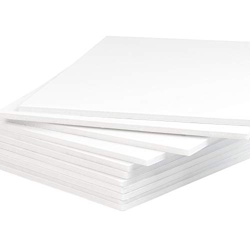 10 Acid-Free Foam Boards, 11x14 inch White (1/8")