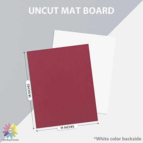 11x14 Red Uncut Photo Mat Boards (10 Pack)