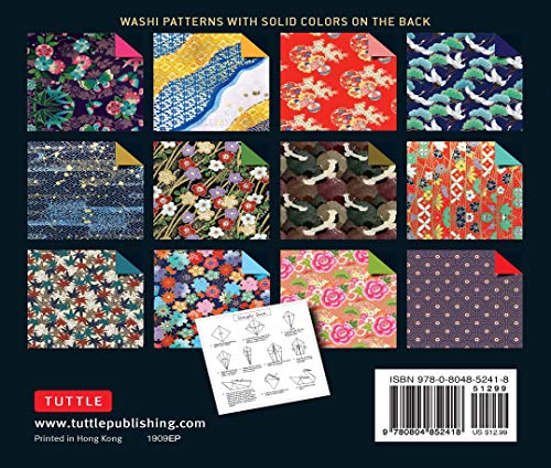 500 Japanese Washi Origami Sheets: Double-Sided with 12 Designs