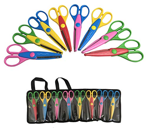 ANNOVA 8 PCS DIY Craft Scissors: Kids Scrapbooking