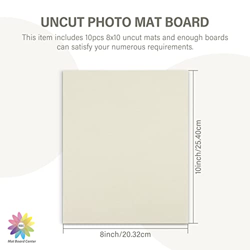 Uncut Light Grey 8x10 Picture Backing Board (10 Pack)