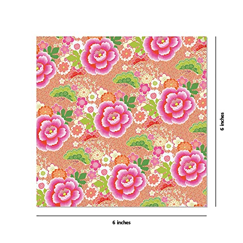 500 Japanese Washi Origami Sheets: Double-Sided with 12 Designs