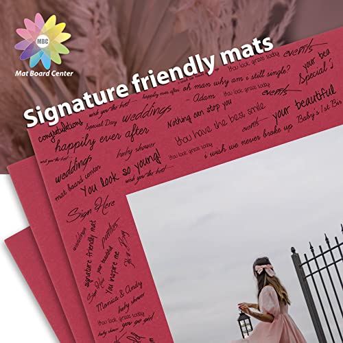 11x14 Red Uncut Photo Mat Boards (10 Pack)