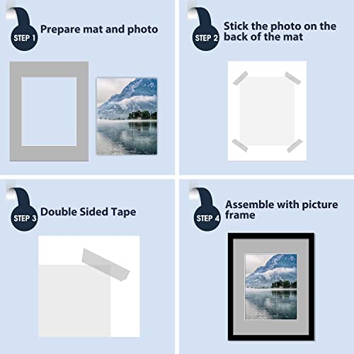 Pack of 20 Mixed Color Picture Mats