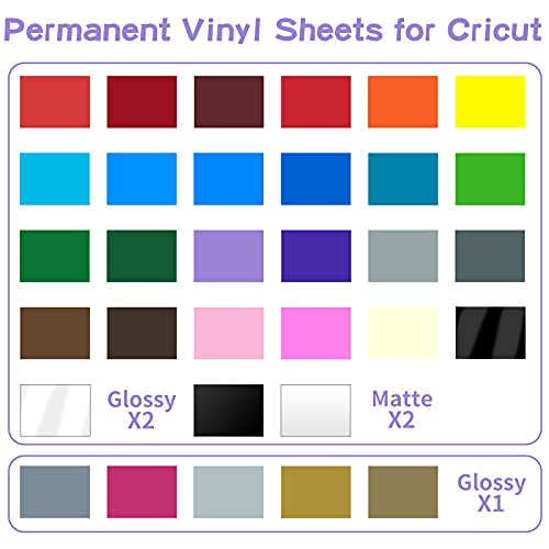 Lya Vinyl 65 Pack - Permanent Self Adhesive Art Supply