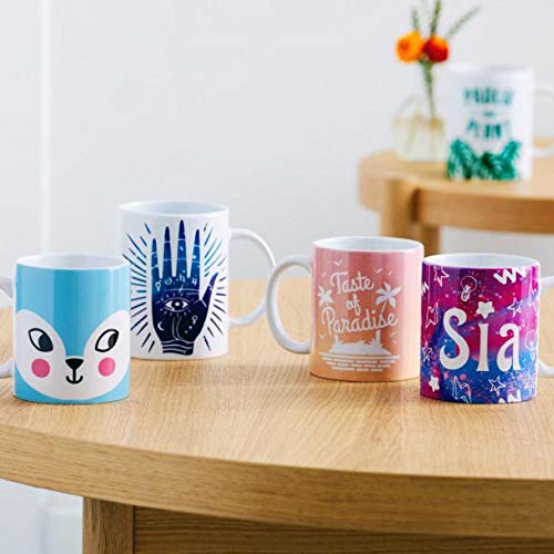 Cricut Ceramic-Coated Blank Mug for Decorating, 12 Oz, 6 Count