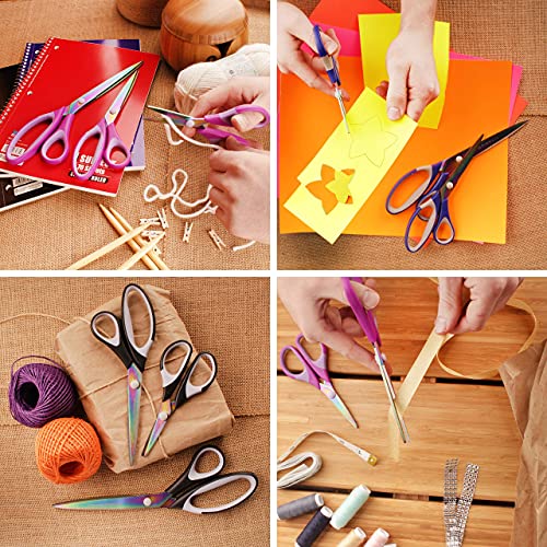 Titanium Softgrip Scissors Set - 1 Set, Black